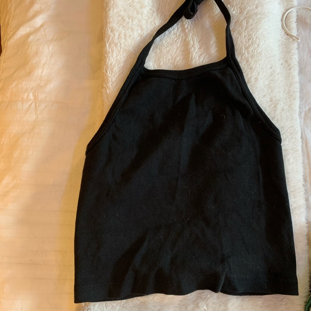 brandy black halter tank